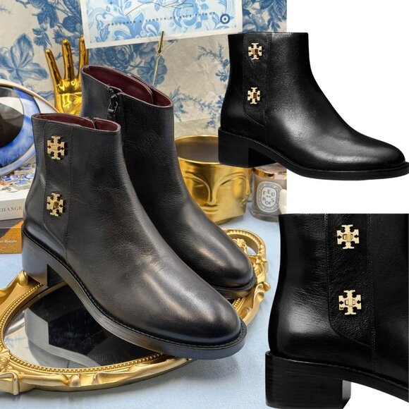 🆕 TORY BURCH 🧿 NWOB T Lock 35MM Ankle Boots, Sz 8 US - Picture 1 of 16
